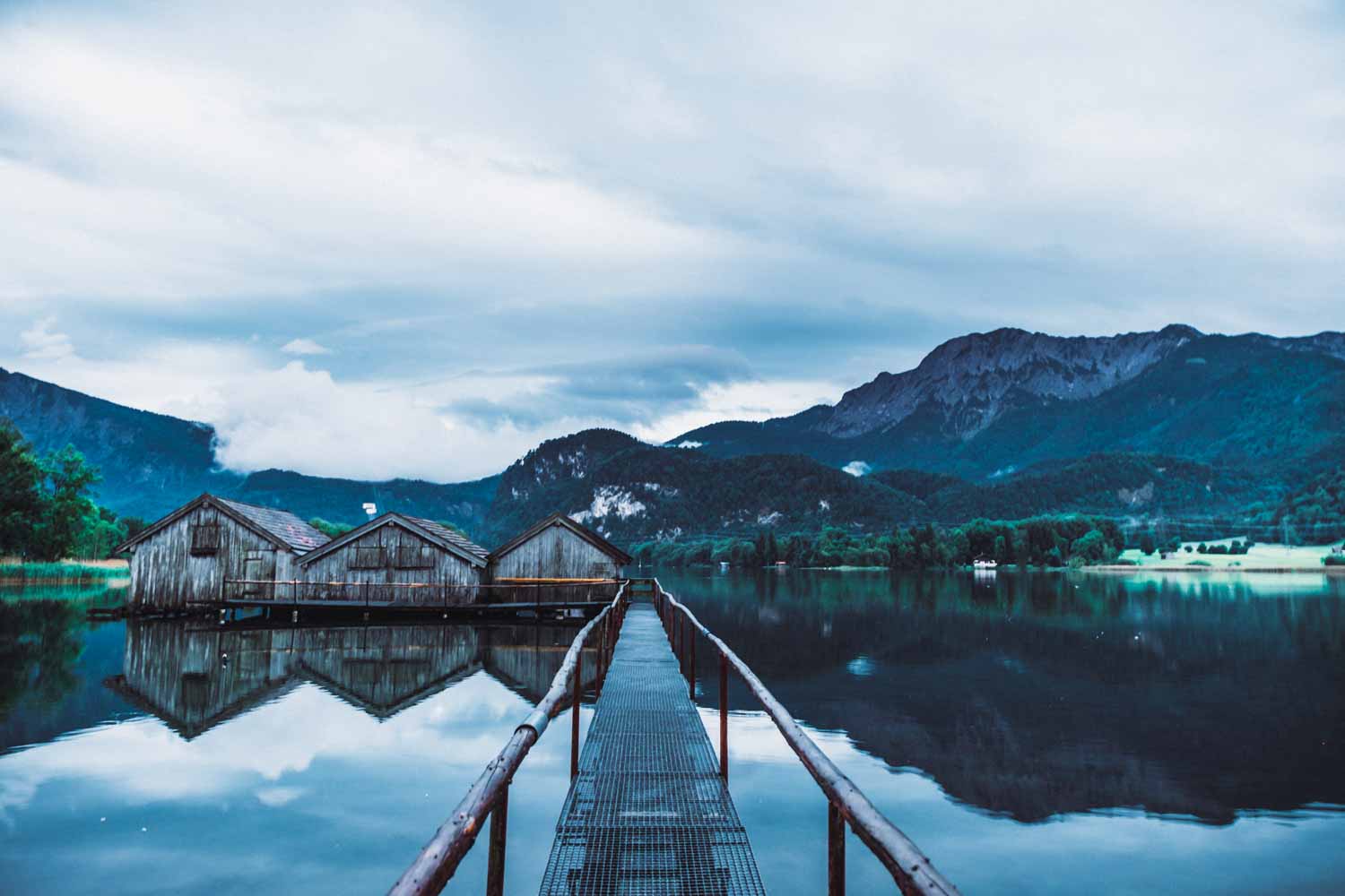 Die Fischerhütten am Kochelsee