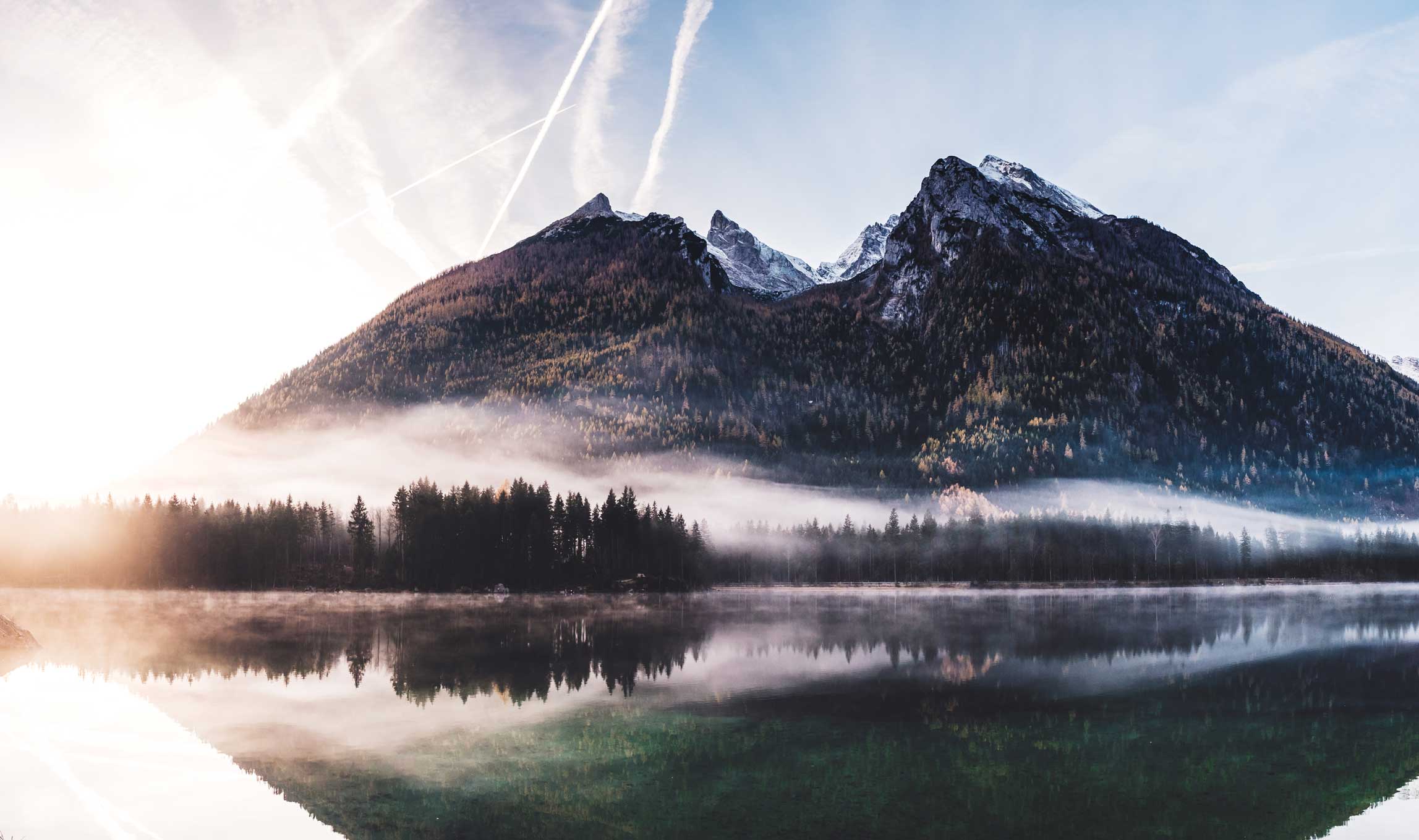 Der Hintersee im ersten Tageslicht. Die Vielzahl an Motiven ist schlicht überwältigend.