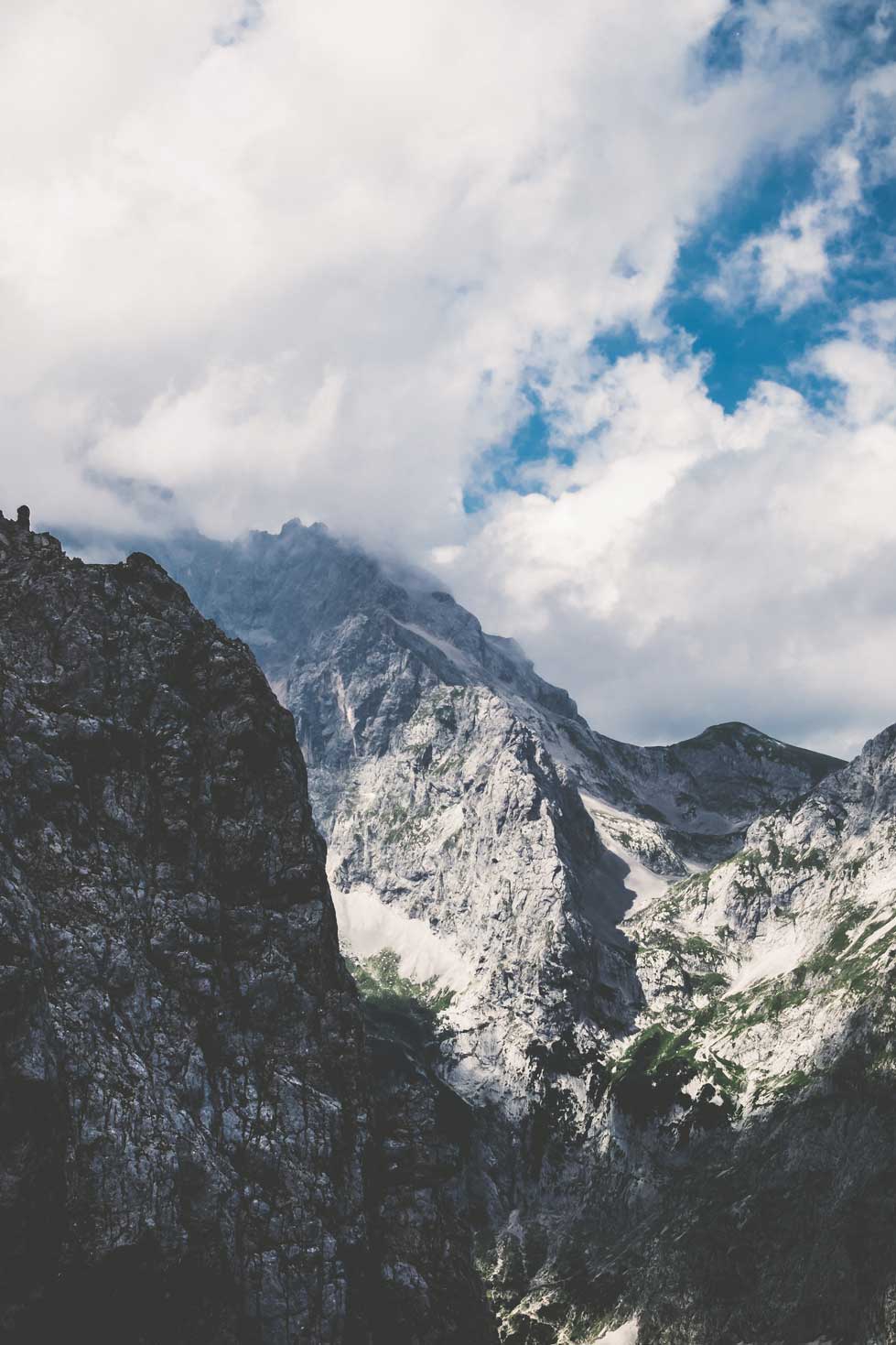 Der Blick in Richtung Zugspitze ist einmalig. Die Hochgebirgslandschaft bietet viele tolle Motive.
