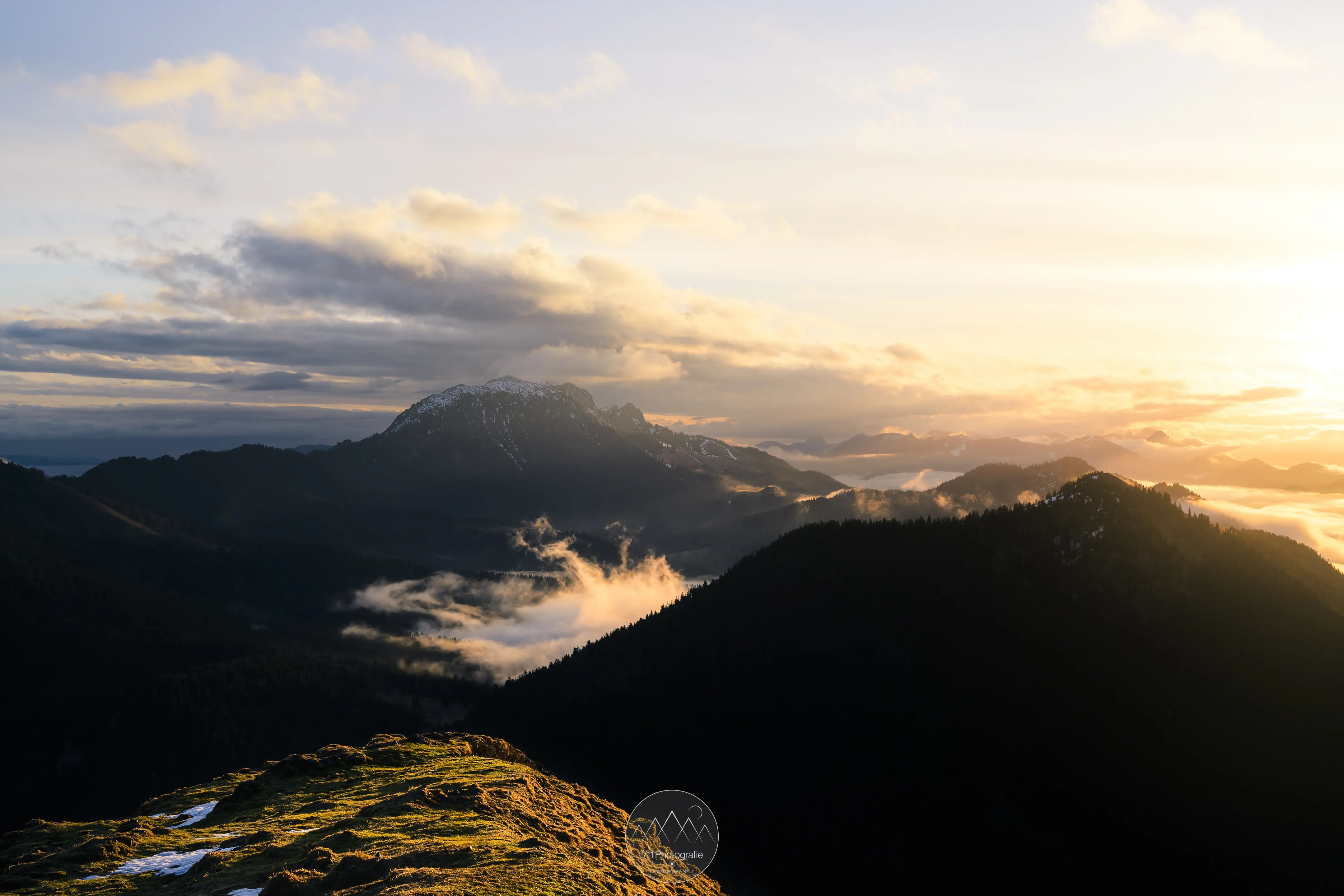Auch in Richtung der Benediktenwand gibt es einen einmaligen Ausblick.