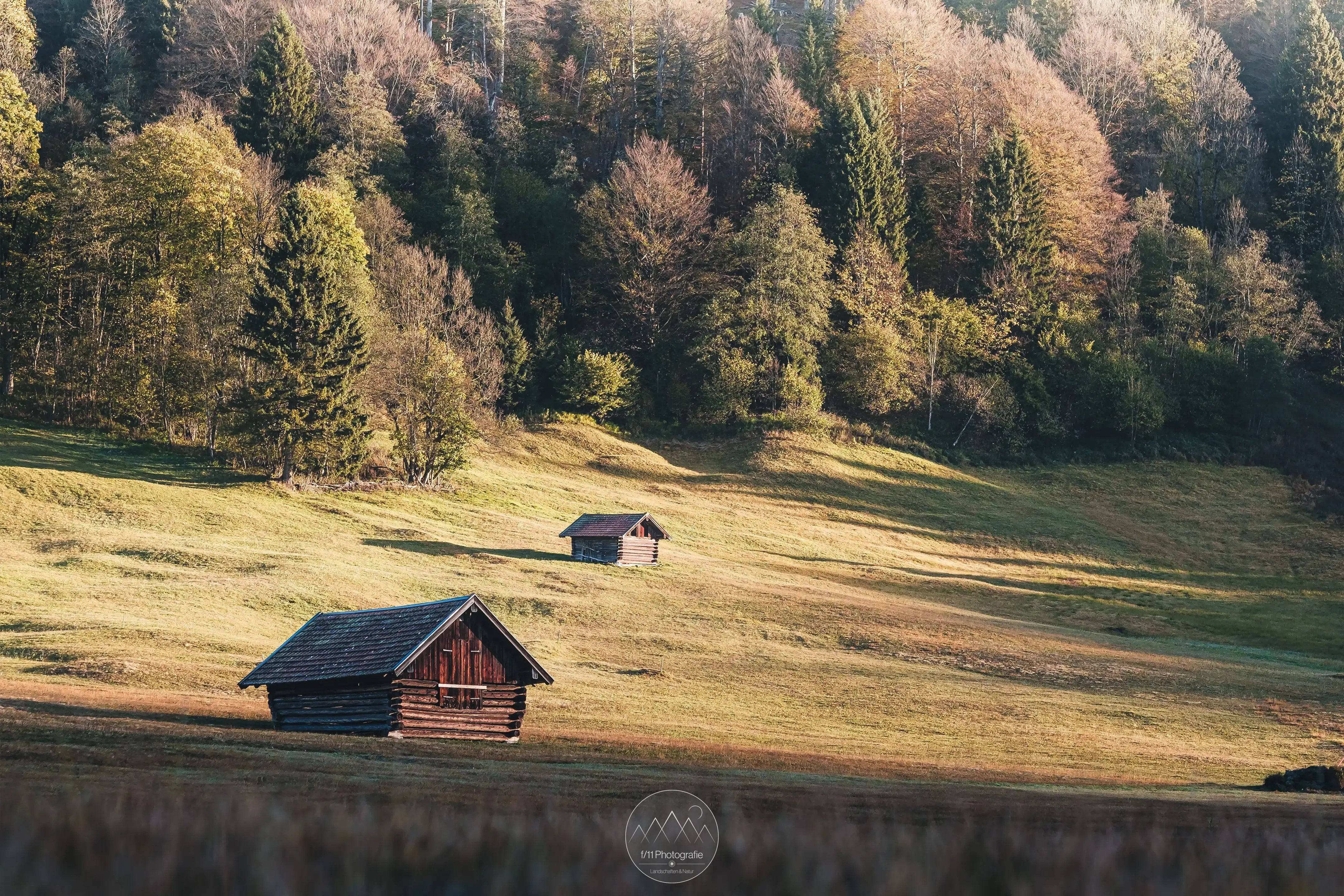 Auch wenn die Herbstfarben langsam verblassen, ergeben sich im Morgenlicht immer noch Motive.
