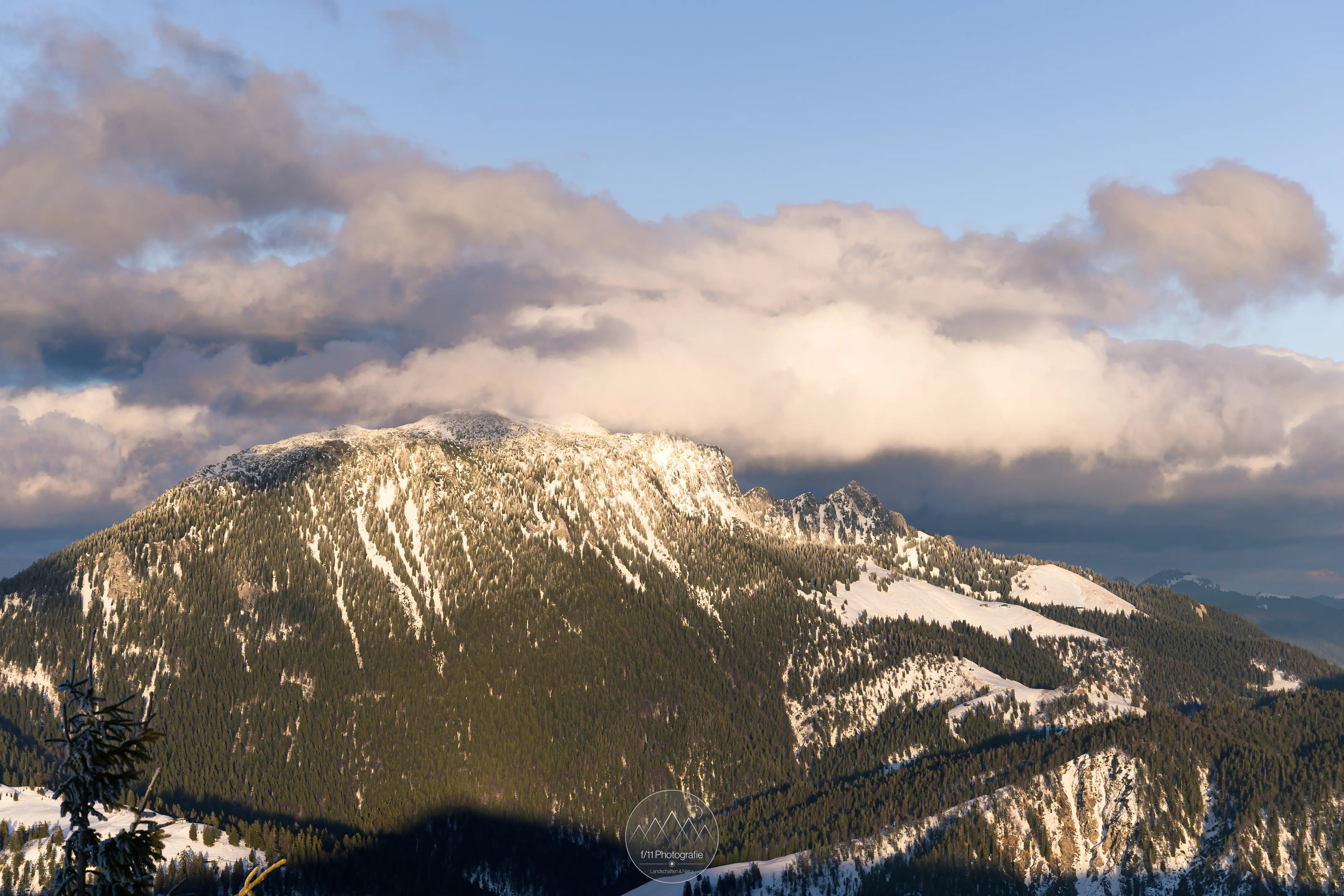 Der Blick an einem stürmischen Wintertag am Nachmittag.