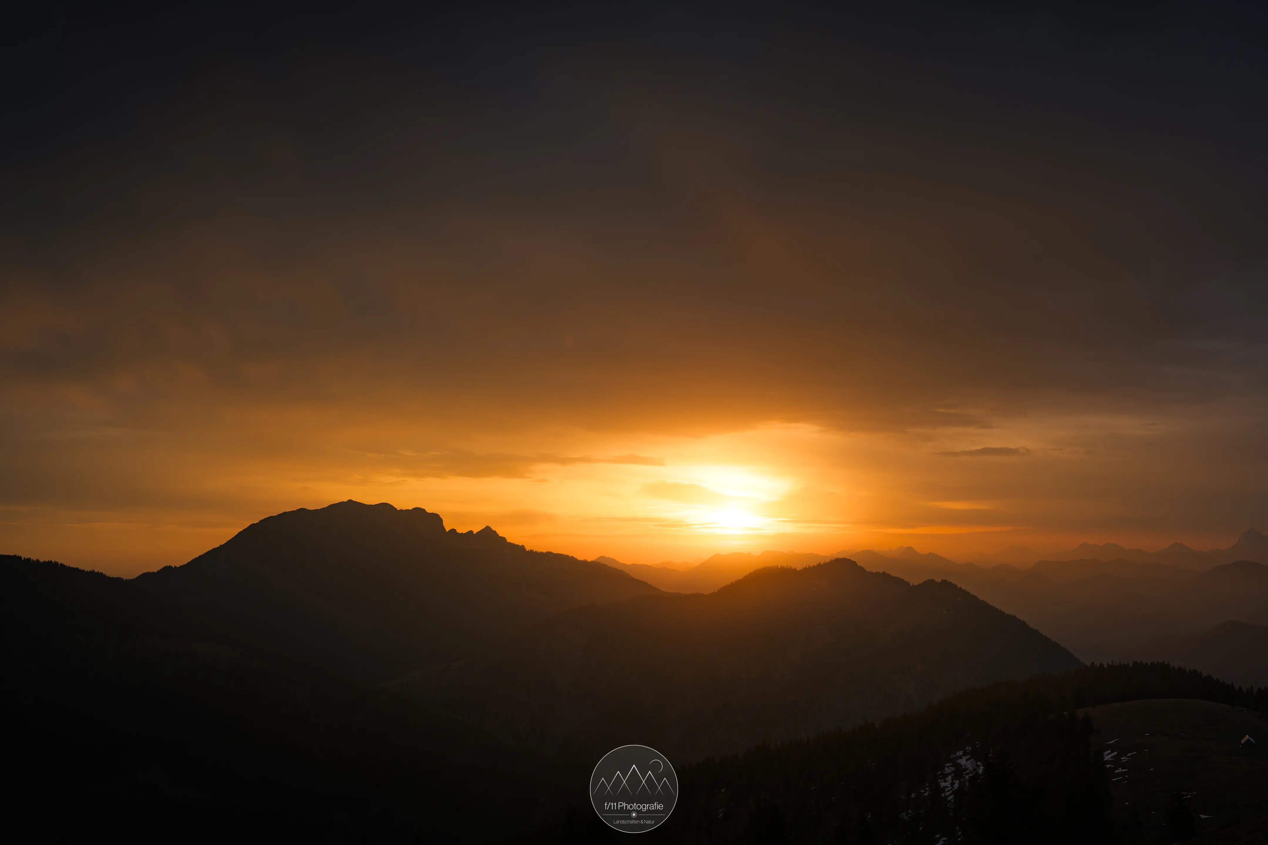 Der Sonnenaufgang ist für mich die beste Zeit zum Fotografieren am Hirschhörnlkopf.