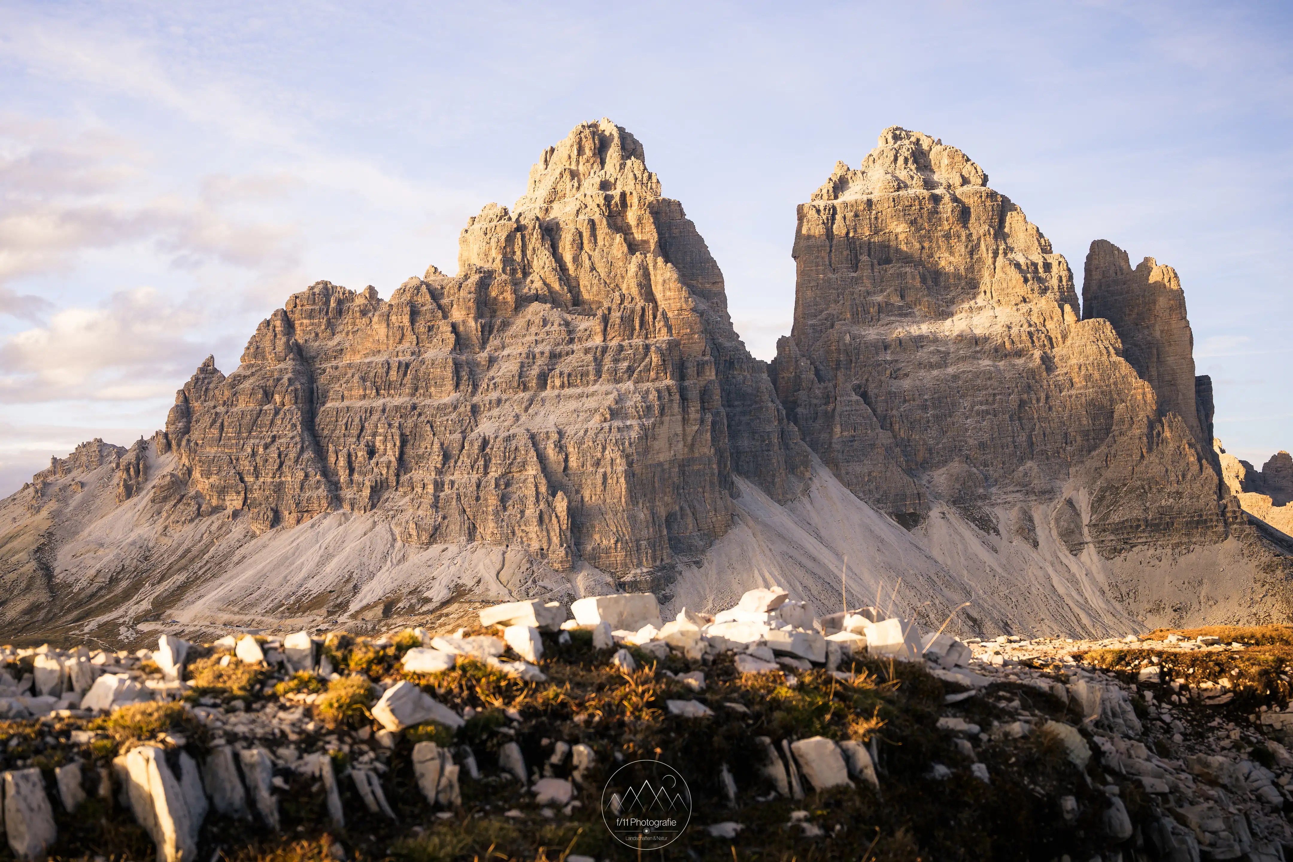 Auch an der Südseite der Drei Zinnen gibt es zahlreiche Motive und Fotospots.